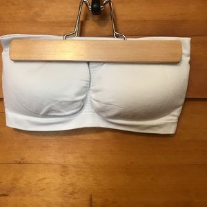 White primark bandeau strapless bra